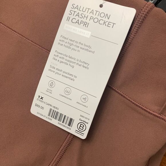 Athleta Salutation Stash Pocket II Capri - Picture 6 of 8